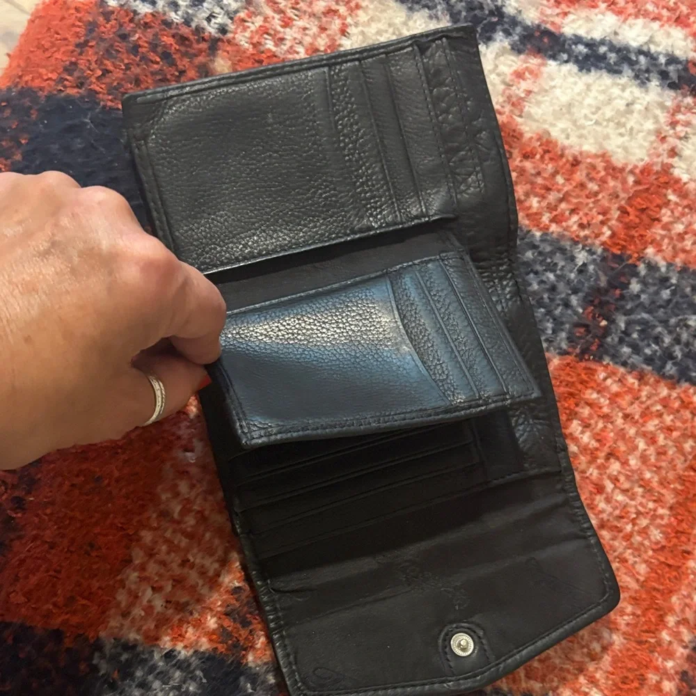 Fossil Black Leather Wallet‎
